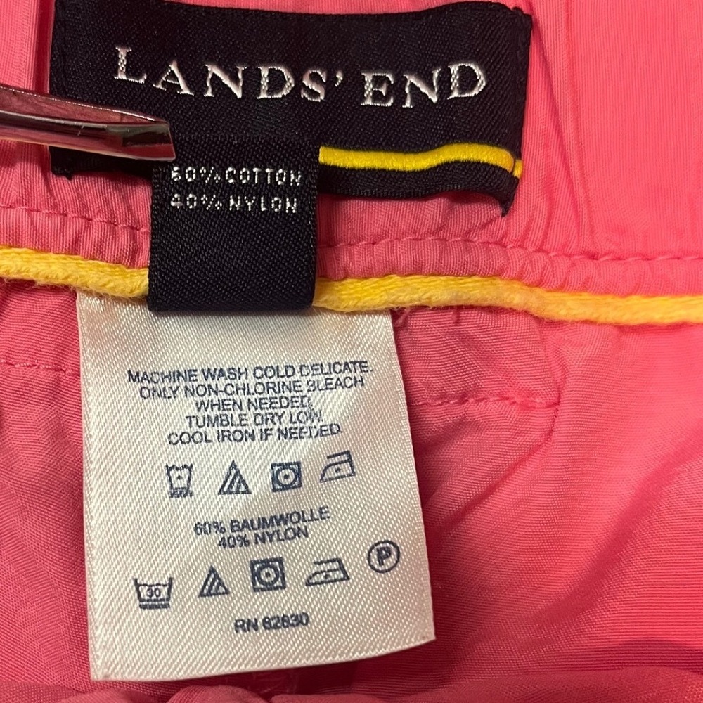 Lands' End Cargo Skort Womens 6P Pink Utility Mini Skirt Built-in Shorts - Picture 7 of 9